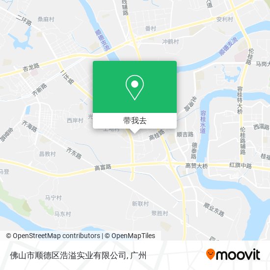 佛山市顺德区浩溢实业有限公司地图