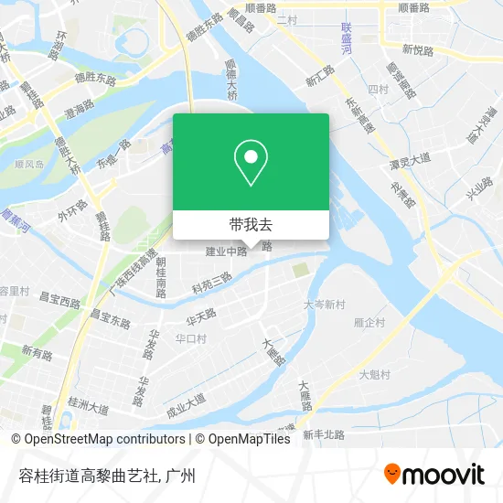 容桂街道高黎曲艺社地图