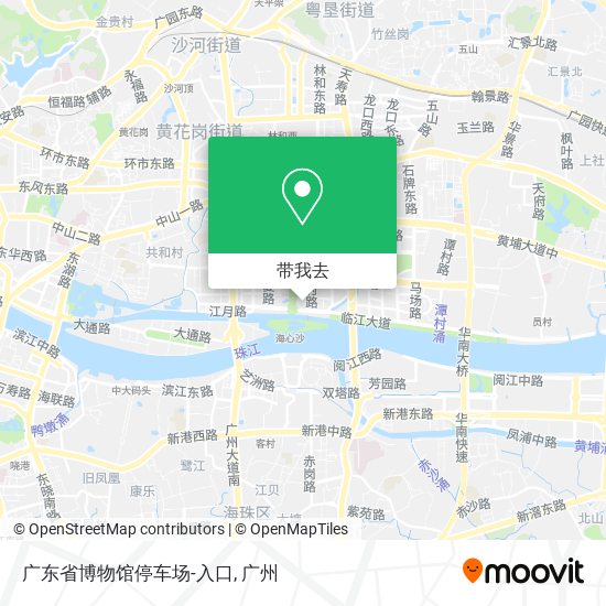 广东省博物馆停车场-入口地图