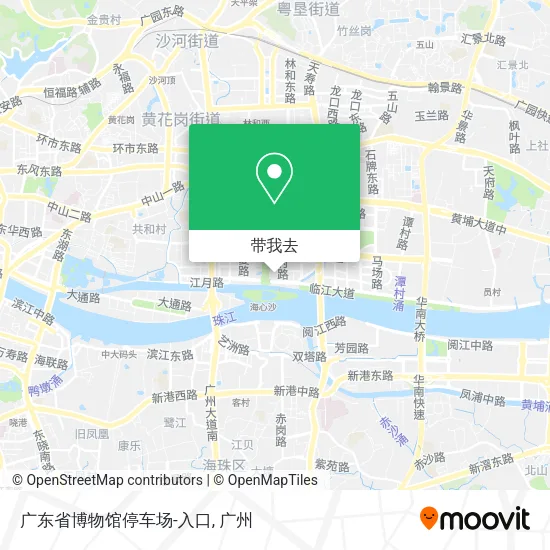 广东省博物馆停车场-入口地图