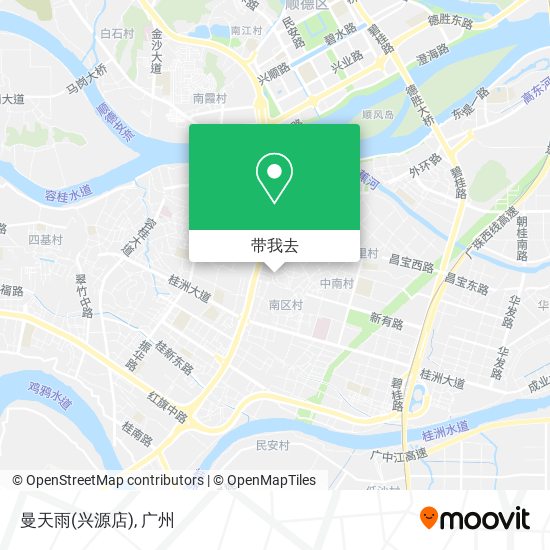 曼天雨(兴源店)地图