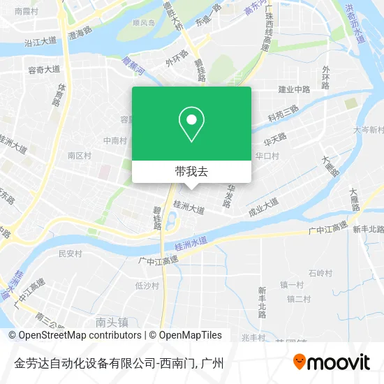 金劳达自动化设备有限公司-西南门地图