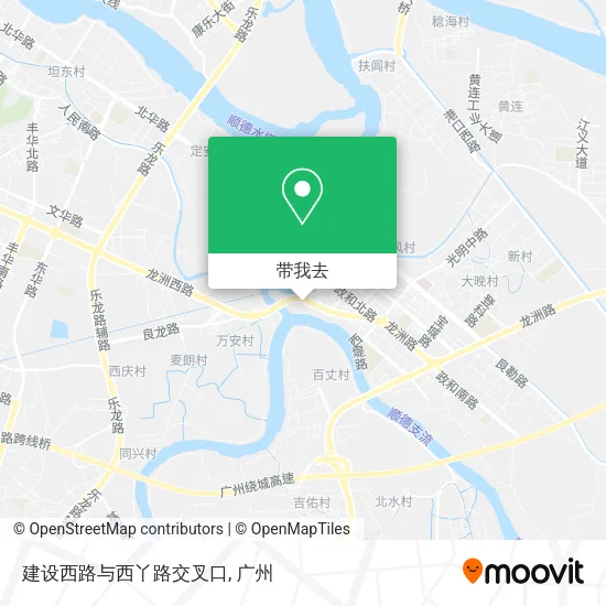 建设西路与西丫路交叉口地图