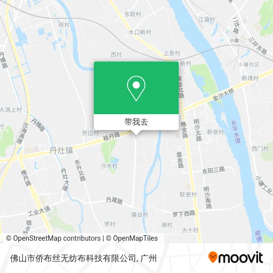 佛山市侨布丝无纺布科技有限公司地图