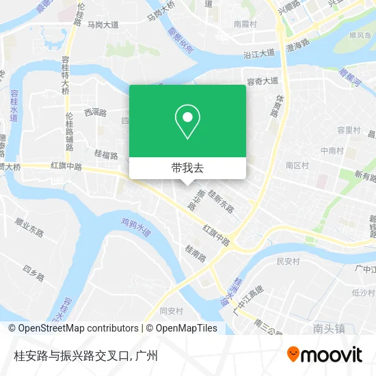 桂安路与振兴路交叉口地图