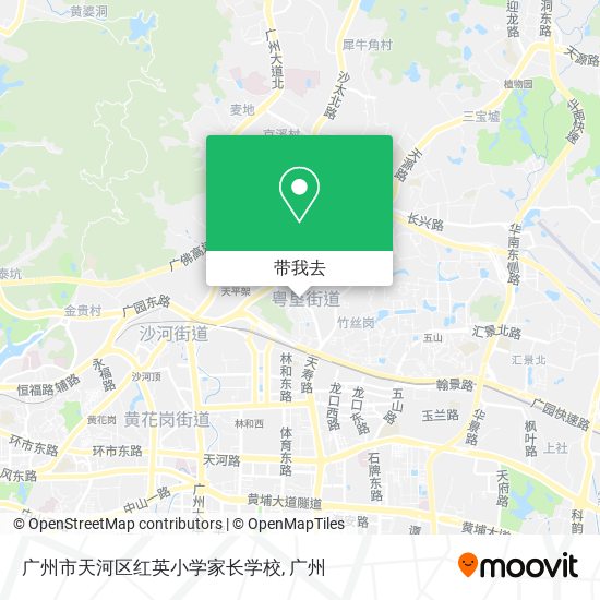 广州市天河区红英小学家长学校地图