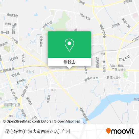 昆仑好客(广深大道西辅路店)地图