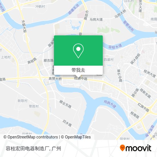 容桂宏田电器制造厂地图
