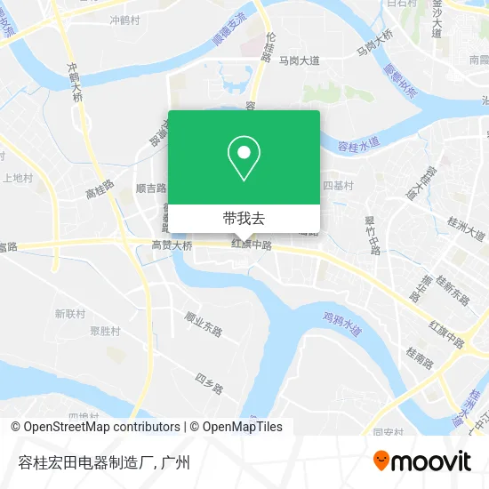 容桂宏田电器制造厂地图