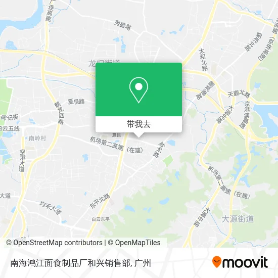 南海鸿江面食制品厂和兴销售部地图
