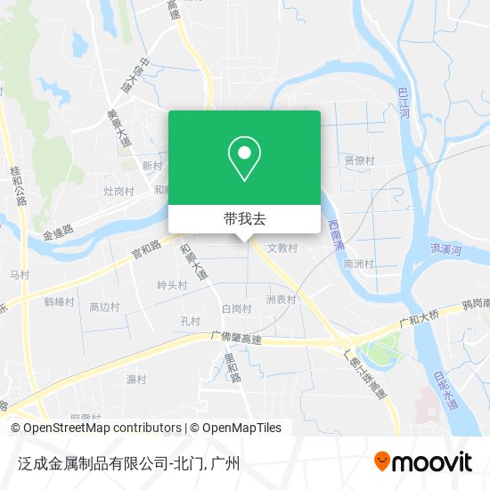 泛成金属制品有限公司-北门地图