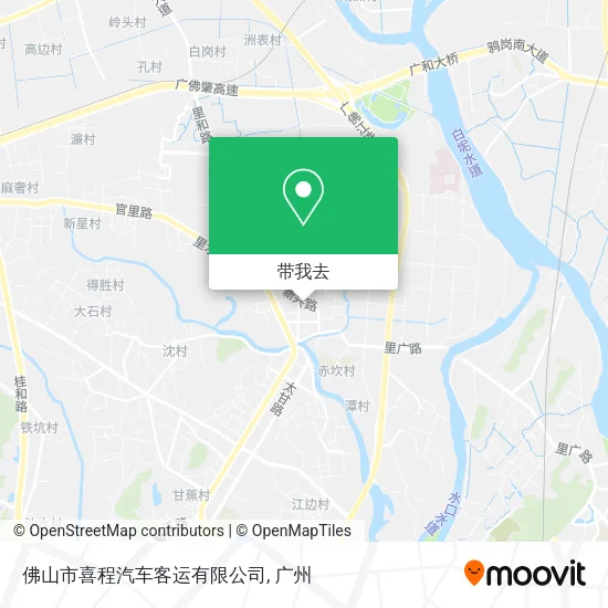 佛山市喜程汽车客运有限公司地图