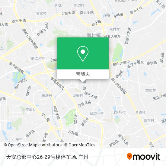 天安总部中心26-29号楼停车场地图