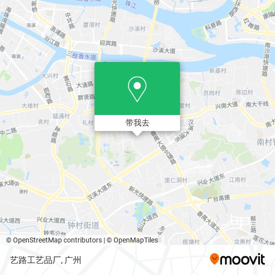 艺路工艺品厂地图