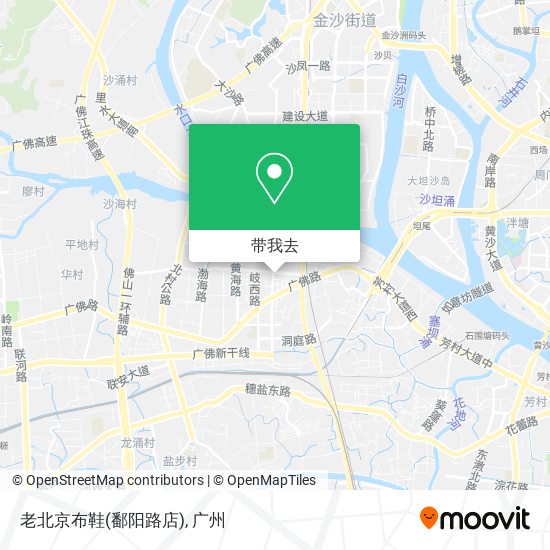 老北京布鞋(鄱阳路店)地图