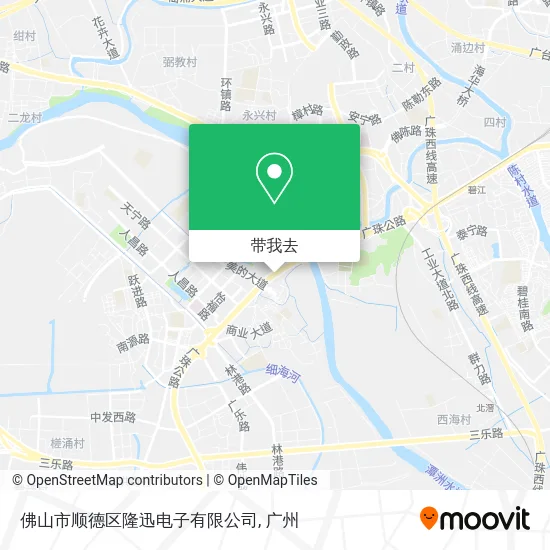 佛山市顺德区隆迅电子有限公司地图