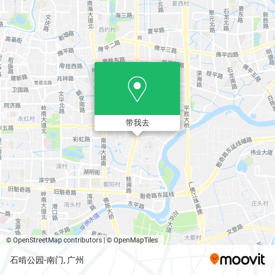 石啃公园-南门地图