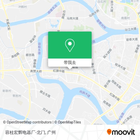容桂宏辉电器厂-北门地图