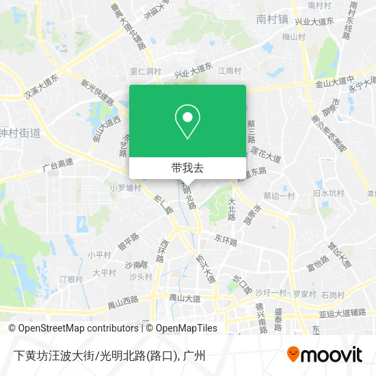 下黄坊汪波大街/光明北路(路口)地图