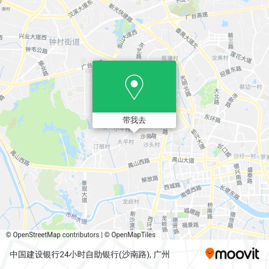 中国建设银行24小时自助银行(沙南路)地图