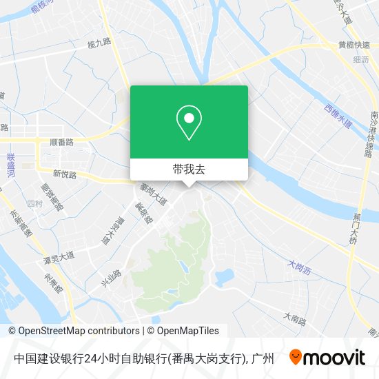 中国建设银行24小时自助银行(番禺大岗支行)地图
