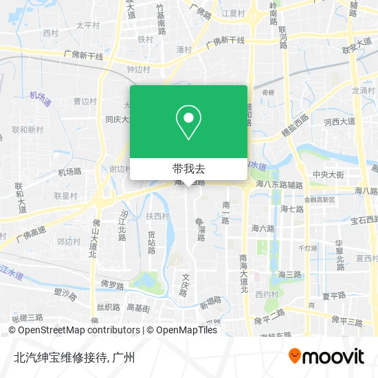 北汽绅宝维修接待地图