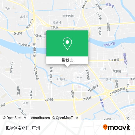 北海镇南路口地图