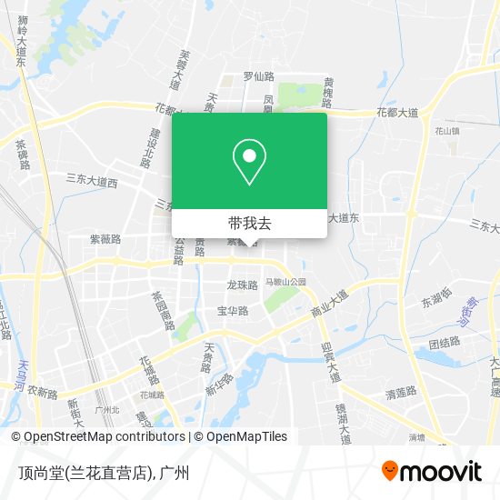 顶尚堂(兰花直营店)地图