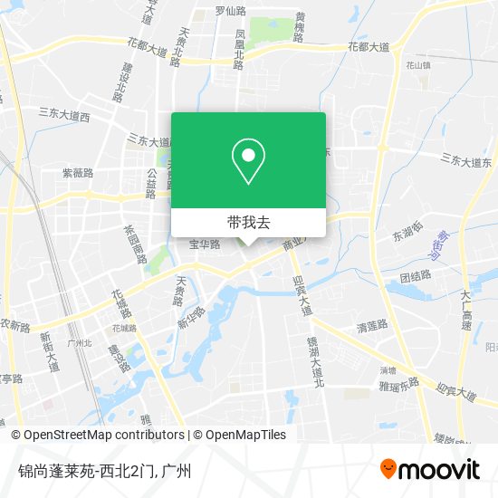 锦尚蓬莱苑-西北2门地图