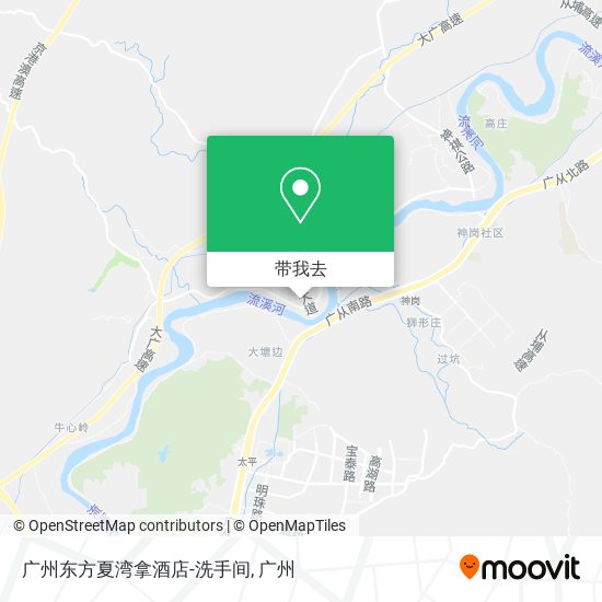 广州东方夏湾拿酒店-洗手间地图