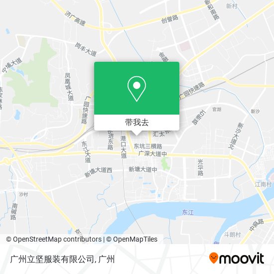 广州立坚服装有限公司地图