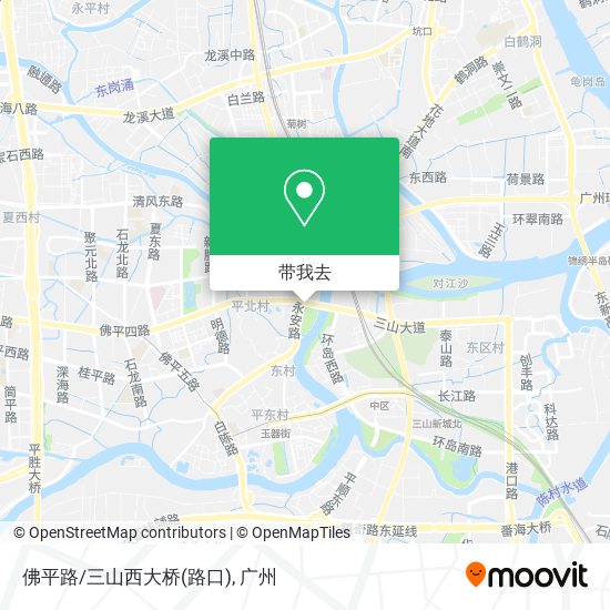 佛平路/三山西大桥(路口)地图