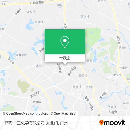 南海一三化学有限公司-东北门地图