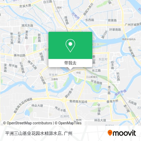 平洲三山基业花园水精源水店地图