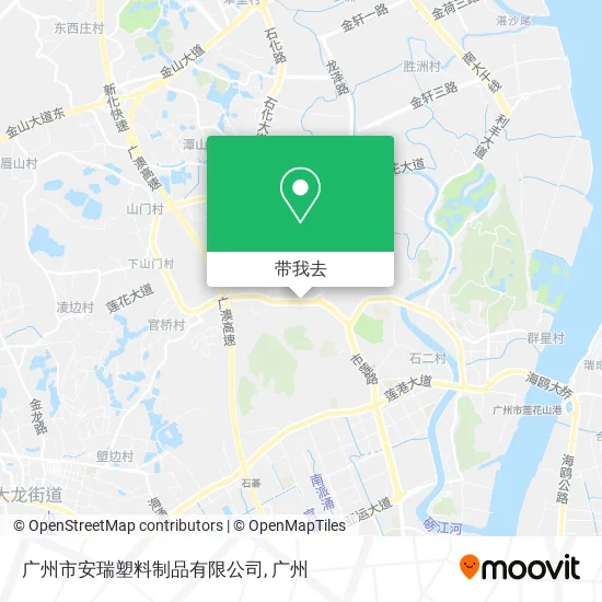 广州市安瑞塑料制品有限公司地图