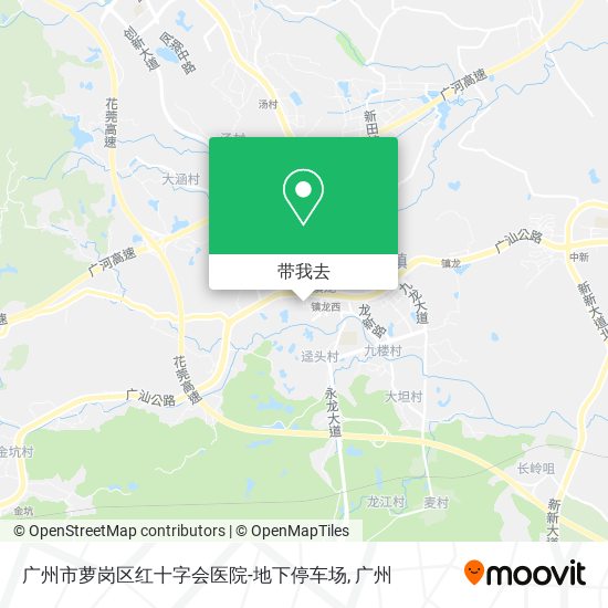 广州市萝岗区红十字会医院-地下停车场地图