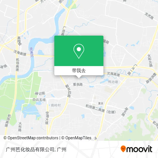 广州芭化妆品有限公司地图