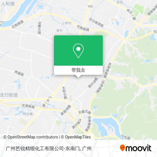 广州芭锐精细化工有限公司-东南门地图