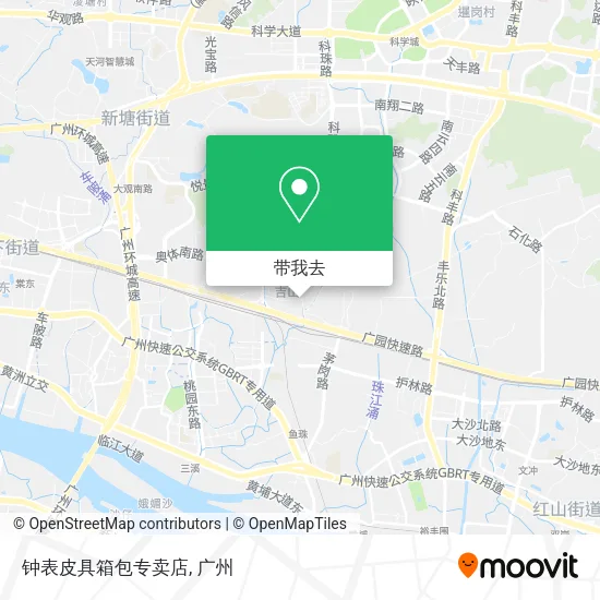 钟表皮具箱包专卖店地图