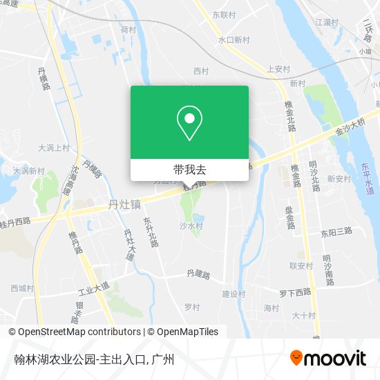 翰林湖农业公园-主出入口地图