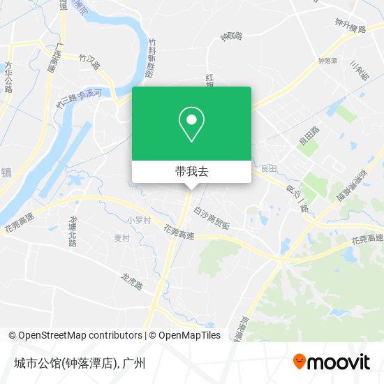 城市公馆(钟落潭店)地图