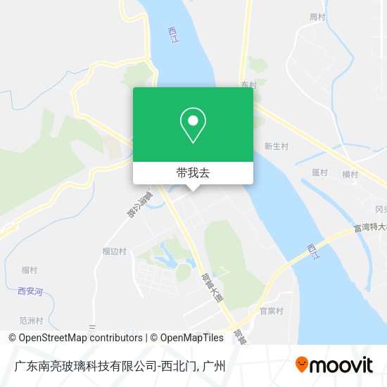 广东南亮玻璃科技有限公司-西北门地图
