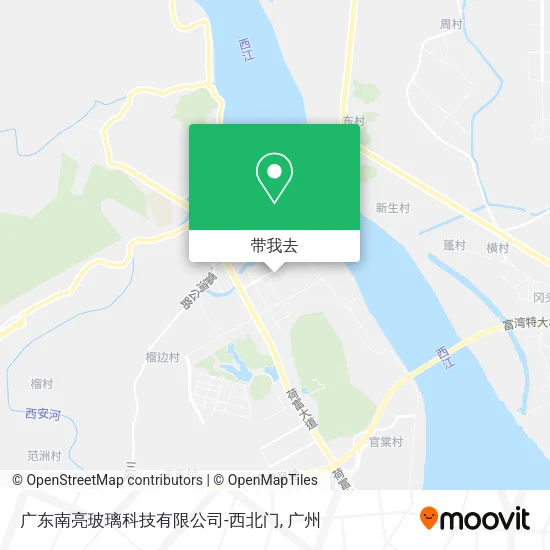 广东南亮玻璃科技有限公司-西北门地图