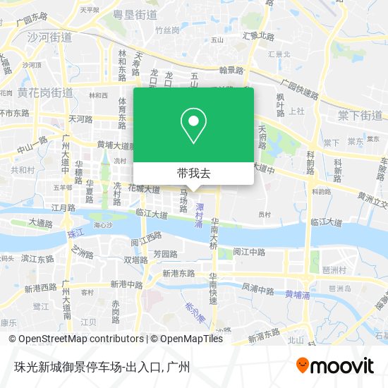 珠光新城御景停车场-出入口地图