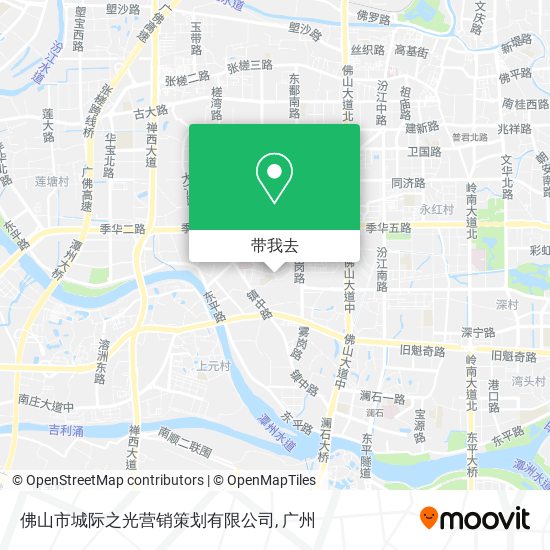 佛山市城际之光营销策划有限公司地图