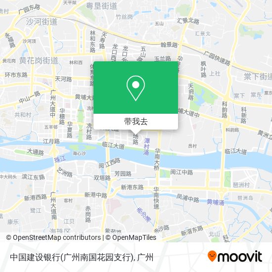 中国建设银行(广州南国花园支行)地图