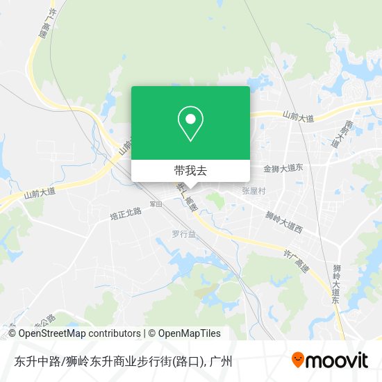 东升中路/狮岭东升商业步行街(路口)地图
