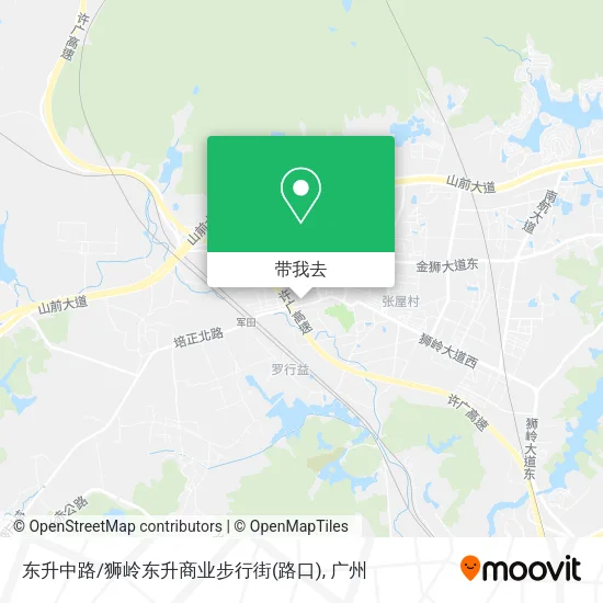东升中路/狮岭东升商业步行街(路口)地图
