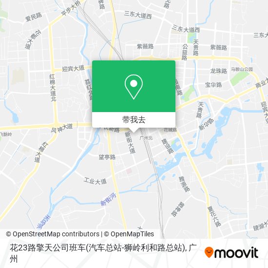 花23路擎天公司班车(汽车总站-狮岭利和路总站)地图