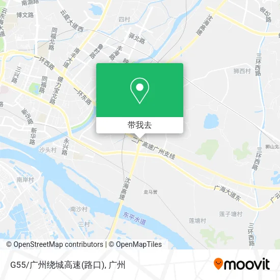 G55/广州绕城高速(路口)地图